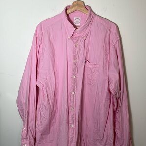 Brooks Brothers Pink 346 Button Down Shirt Size XL